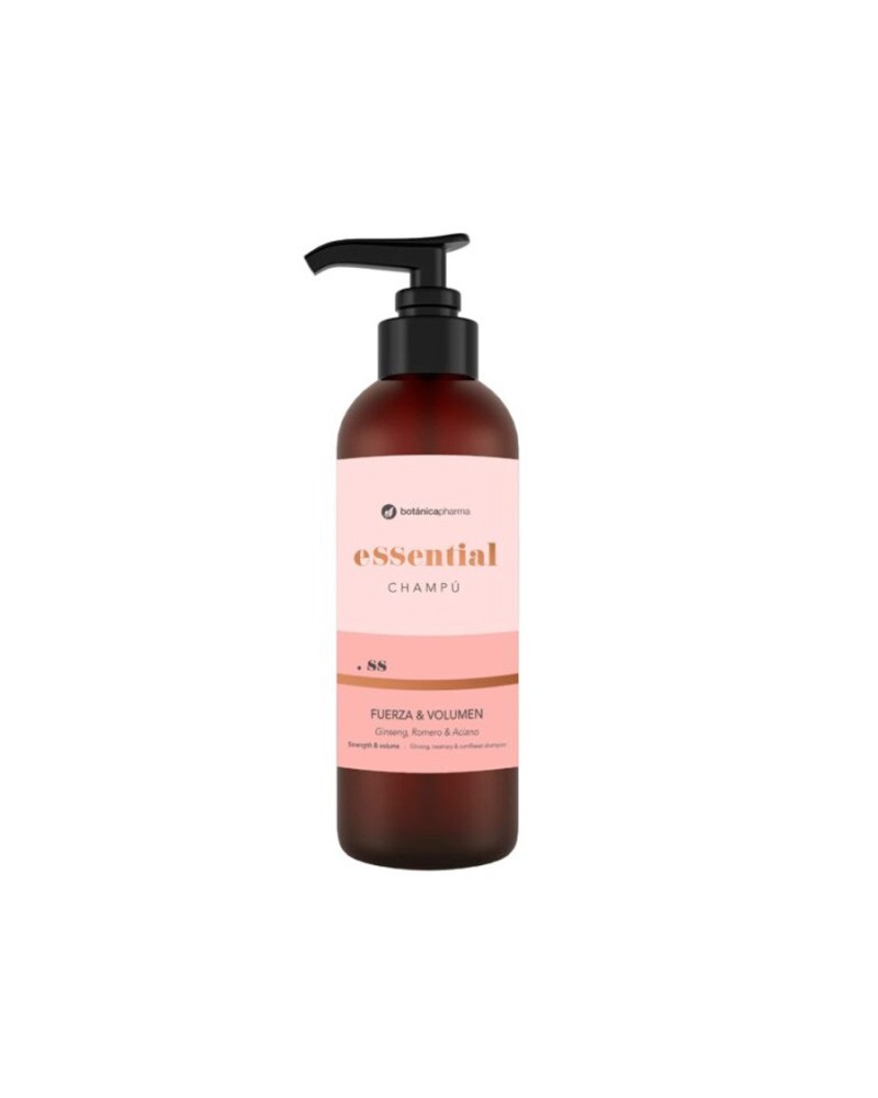 BOTANICAPHARMA CHAMPU ESSENTIAL FUERZA Y VOLUMEN CON GINSENG TOMERO Y ACIAN  250 ML