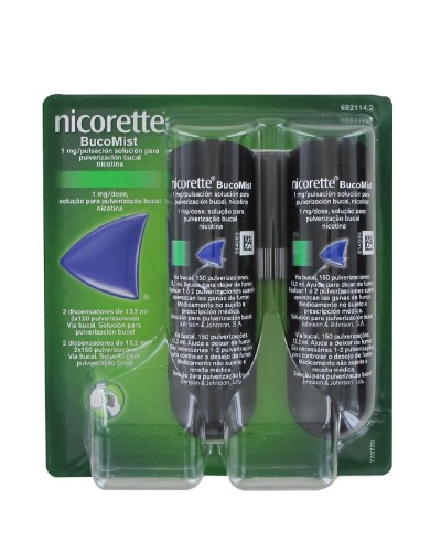 NICORETTE BUCOMIST 1 MG 13 ML X2